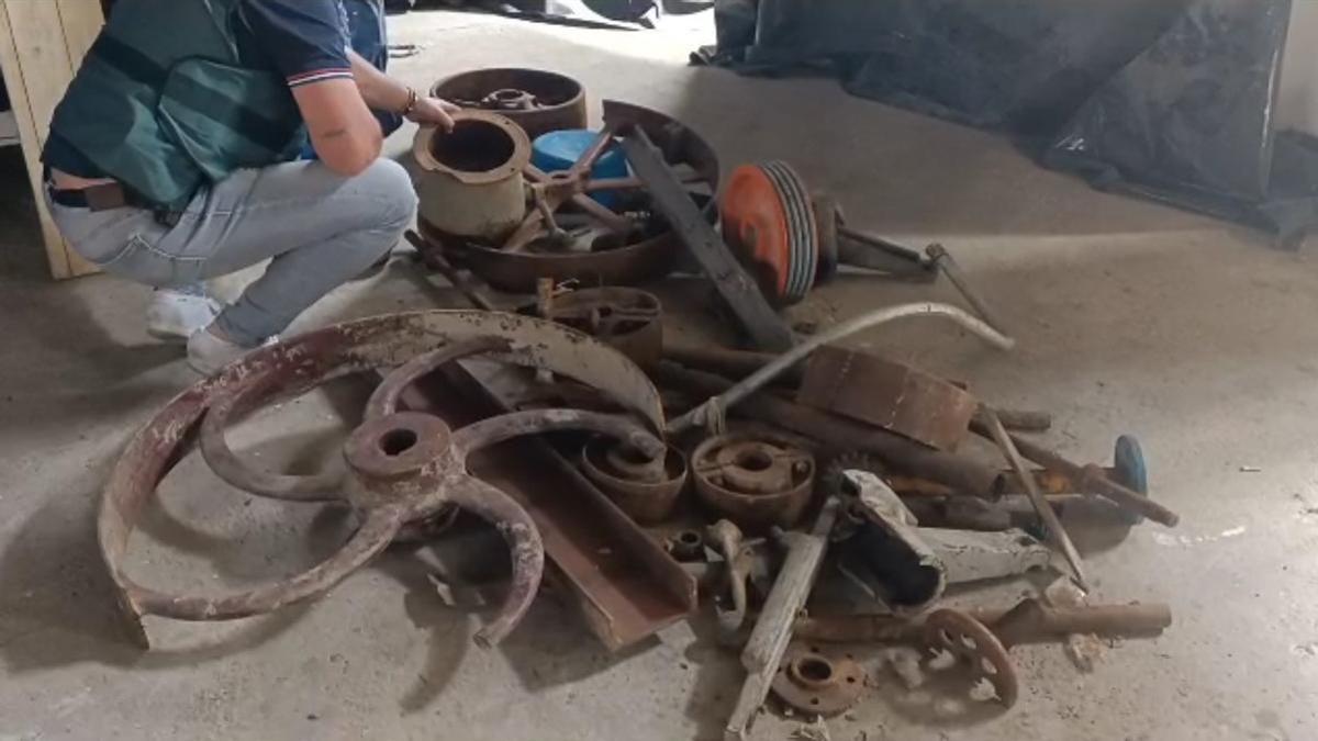 Localizados 360 kilos de material sustraído