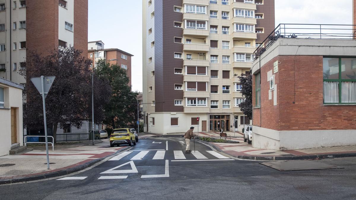 Obras de mejora de la caminabilidad en Santa María la Real.