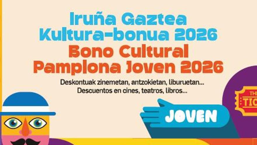 Pamplona reparte 1.300 bonos gratuitos para cine, teatro y libros