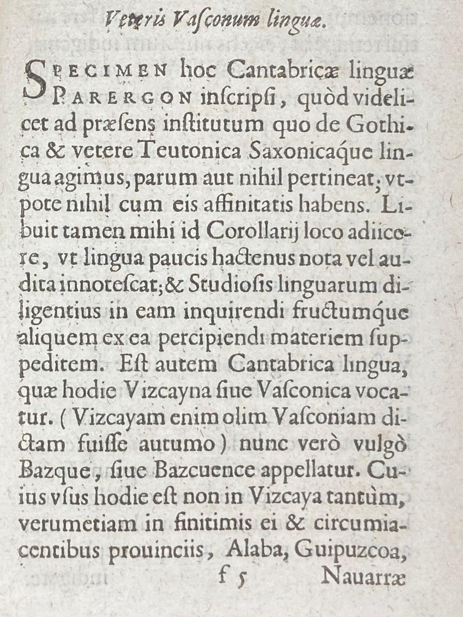Un libro demuestra que el euskera ya sonaba en Europa hace más de 4 siglos