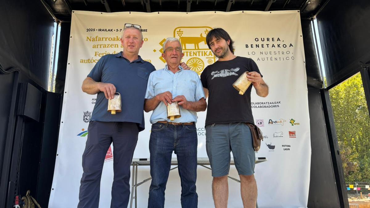 Ganadores de la categoría de Queso de Oveja Latxa con leche propia.