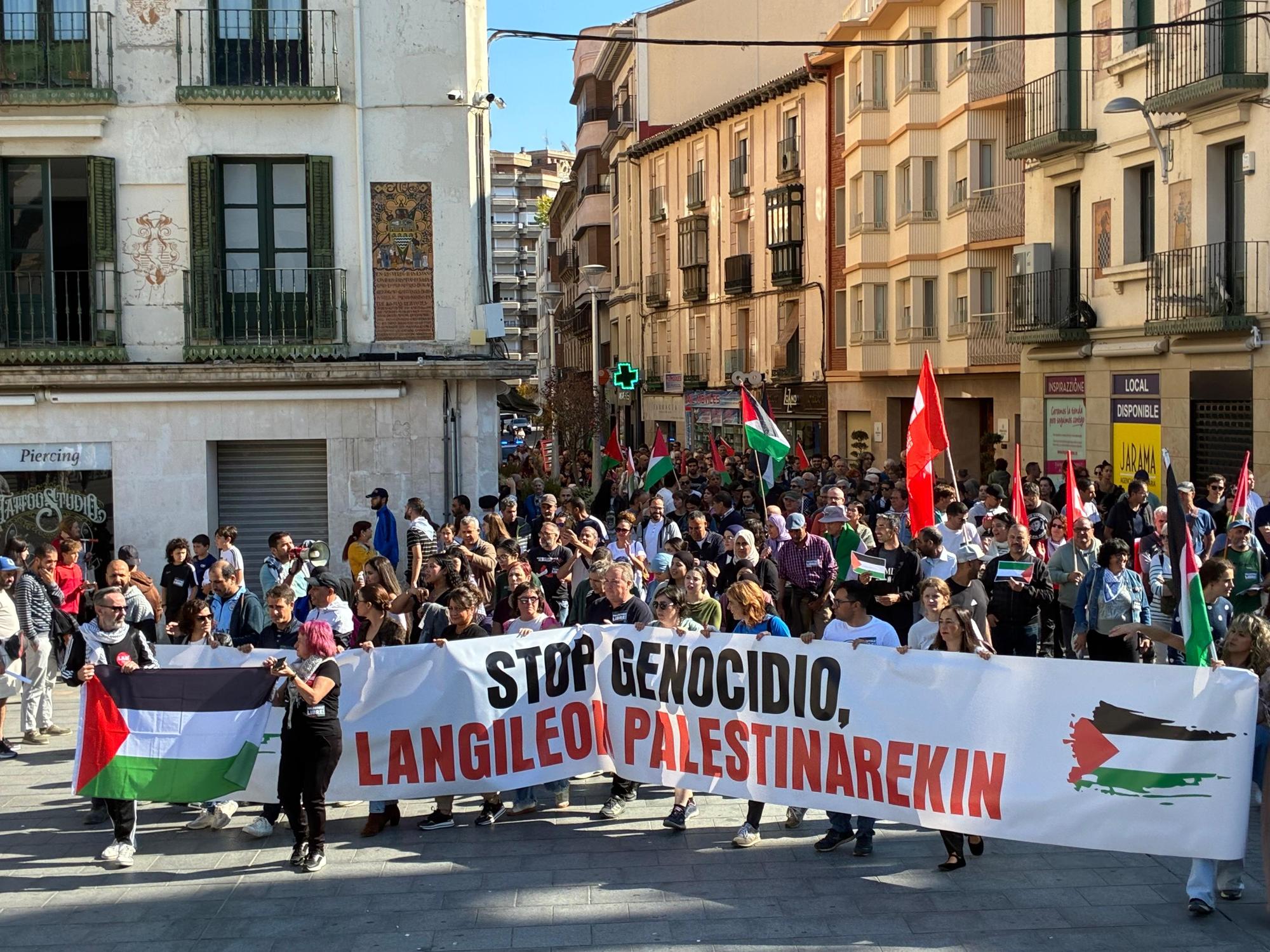 Huelga y paros en solidaridad con Palestina durante este miércoles en Navarra