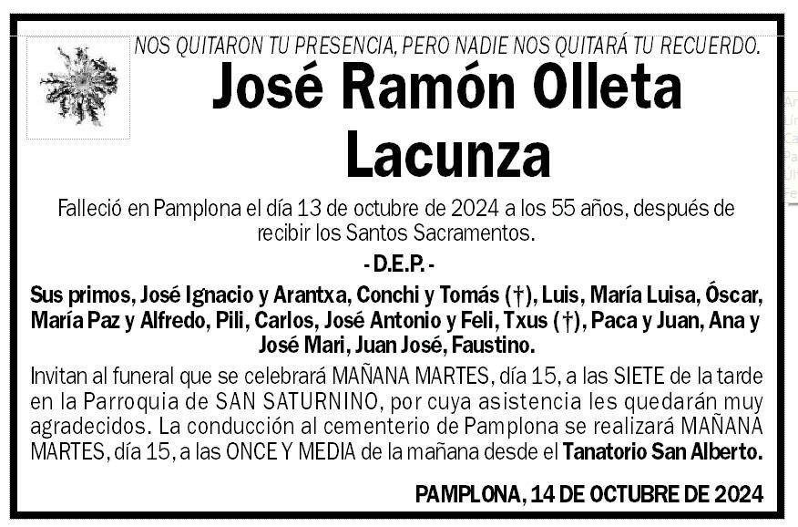 José Ramón Olleta Lacunza