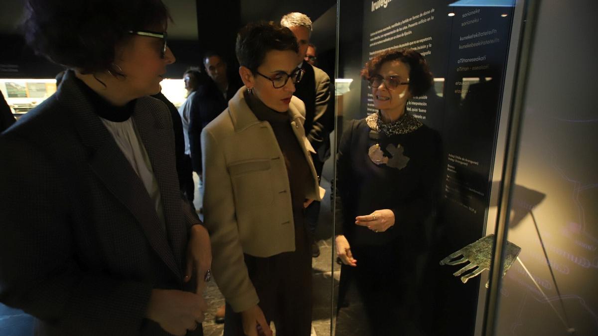 La Mano de Irulegi se expone en el Museo de Navarra desde diciembre.