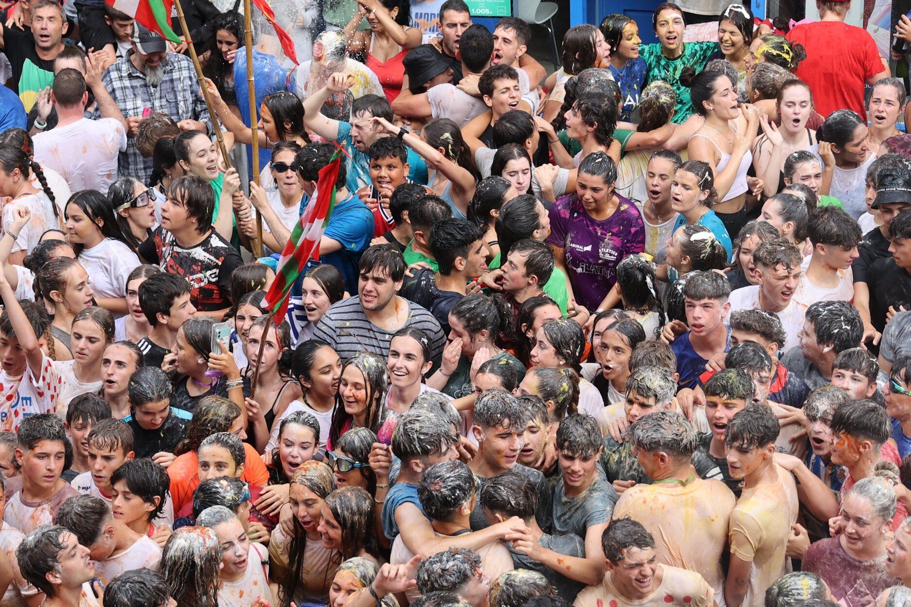 Txupinazo de las fiestas de Madalenas en Errenteria.