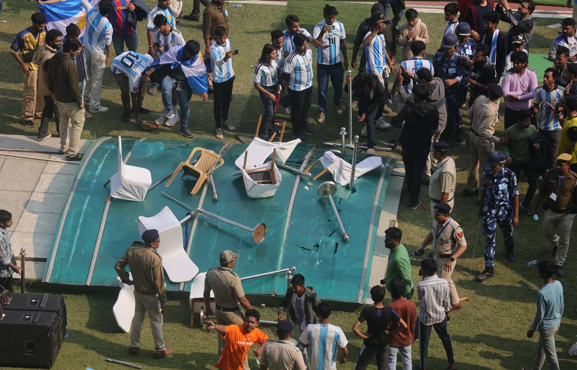 Imágenes de la visita de Messi a India