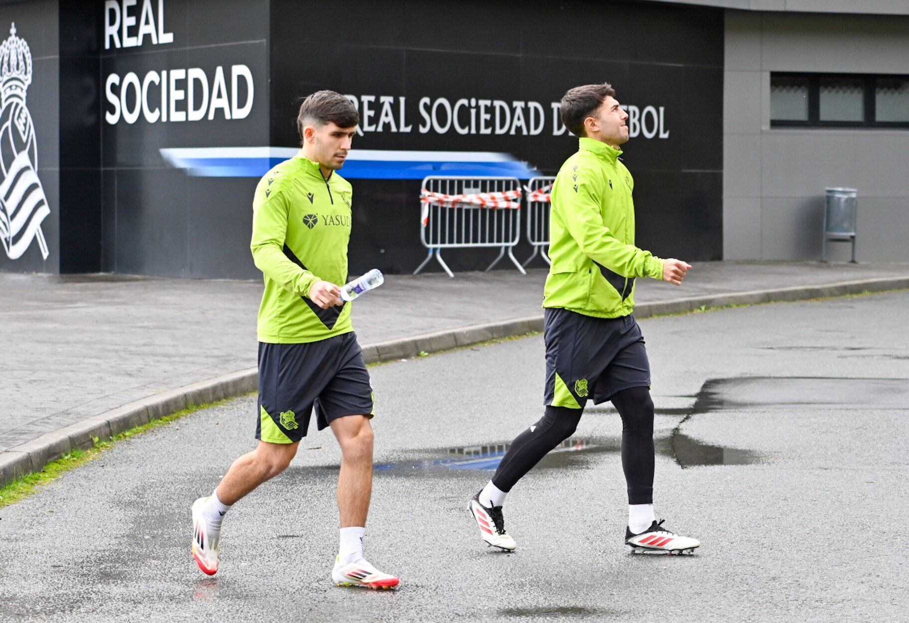 Entrenamiento antes de la semifinal en la Real y el Madrid