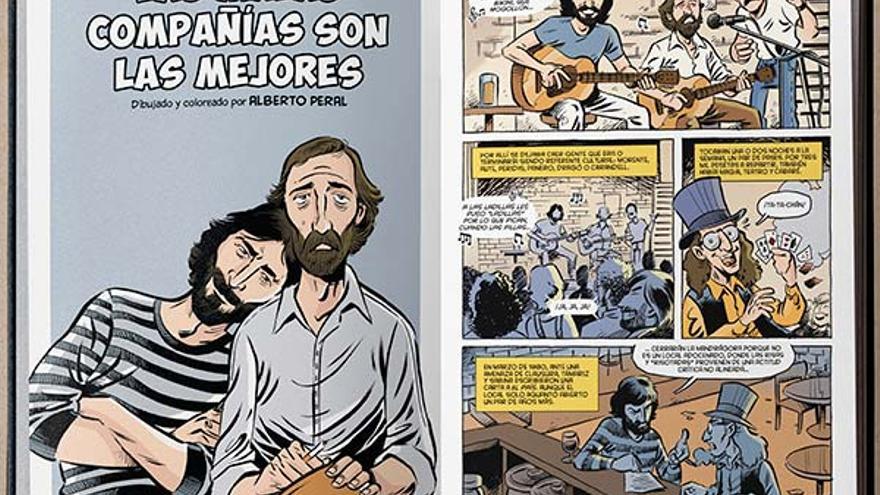 Páginas de la novela gráfica de Joaquín Sabina