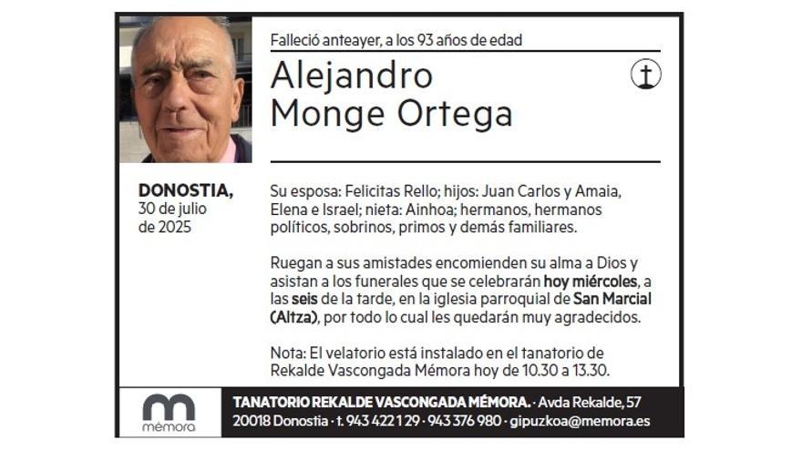 ALEJANDRO MONGE ORTEGA