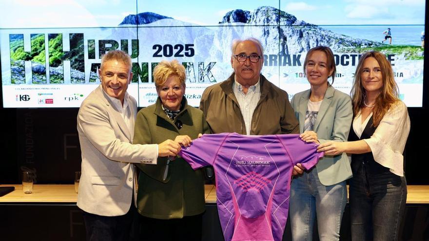 La XXIV “Hiru Haundiak” del 11 de octubre se  presenta con cambios en el recorrido de sus 101 kilómetros por las cimas de Euskadi