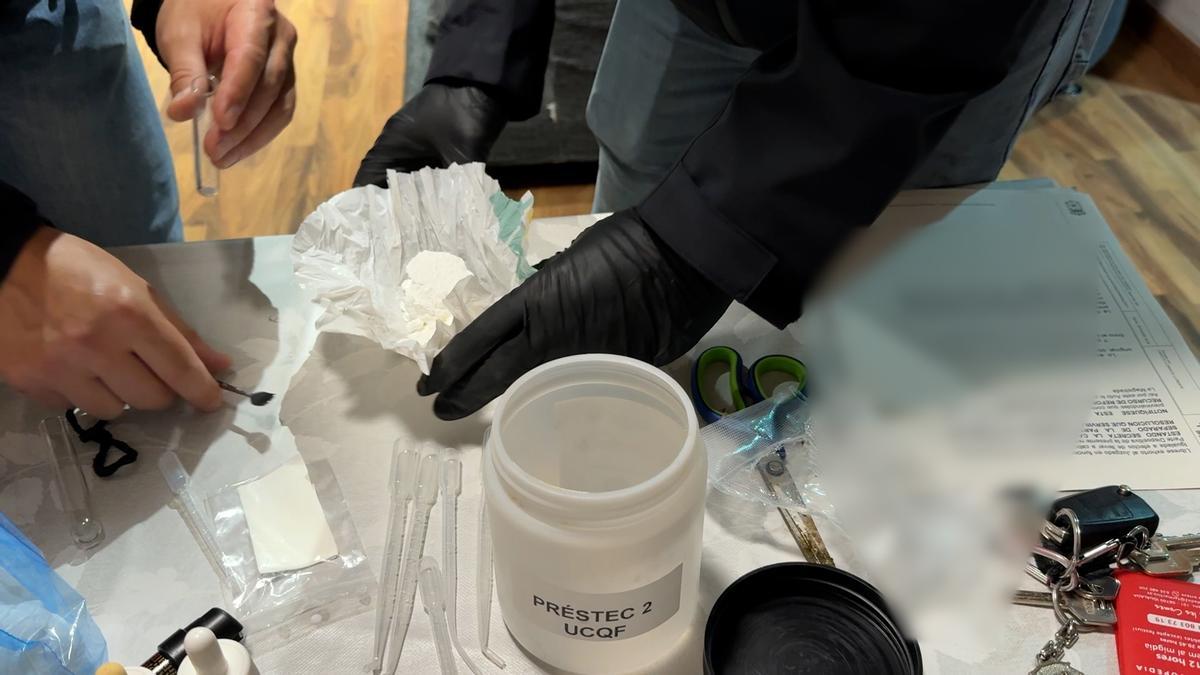 Droga incautada en la operación policial conjunta.