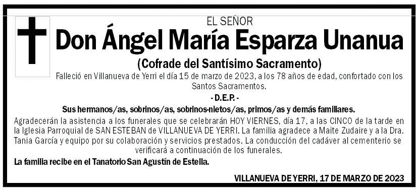 Ángel María Esparza Unanua