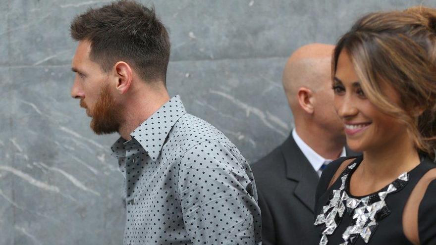 El futbolista Lionel Messi y su pareja, Antonella Roccuzzo.