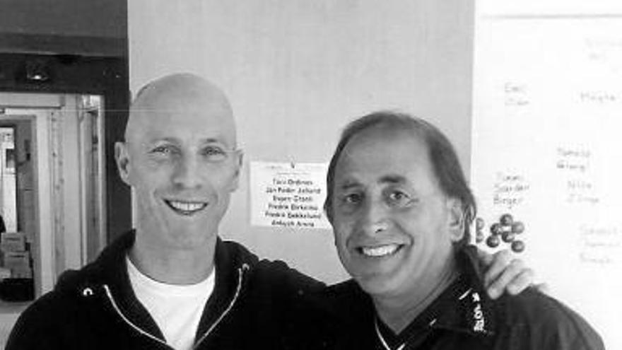 Bob Bradley y Emilio Remírez, juntos este verano.