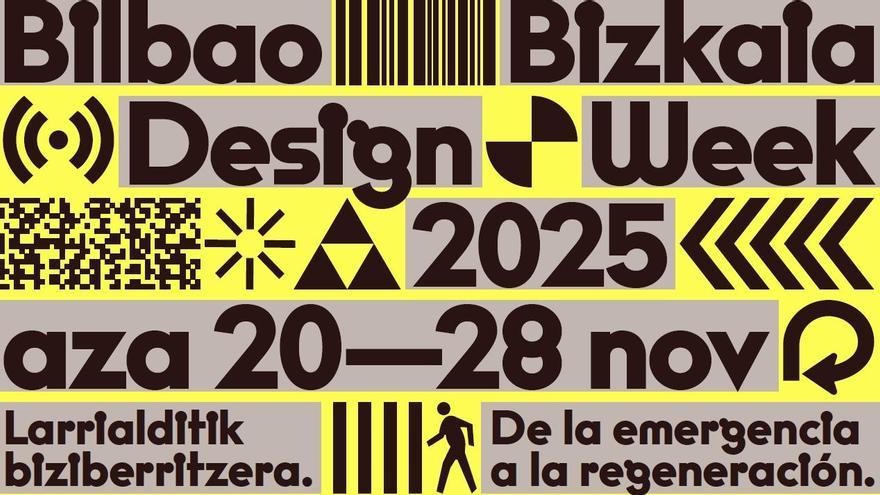 Cartel de la presente edición de Bilbao Bizkaia Design Week.