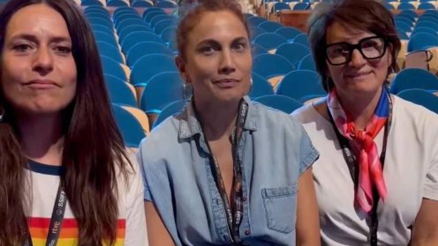 El primer encuentro de Itziar Ituño con Silvia Abril y Toni Acosta para presentar el Zinemaldia: &quot;Ojo, que nos cancelan&quot;