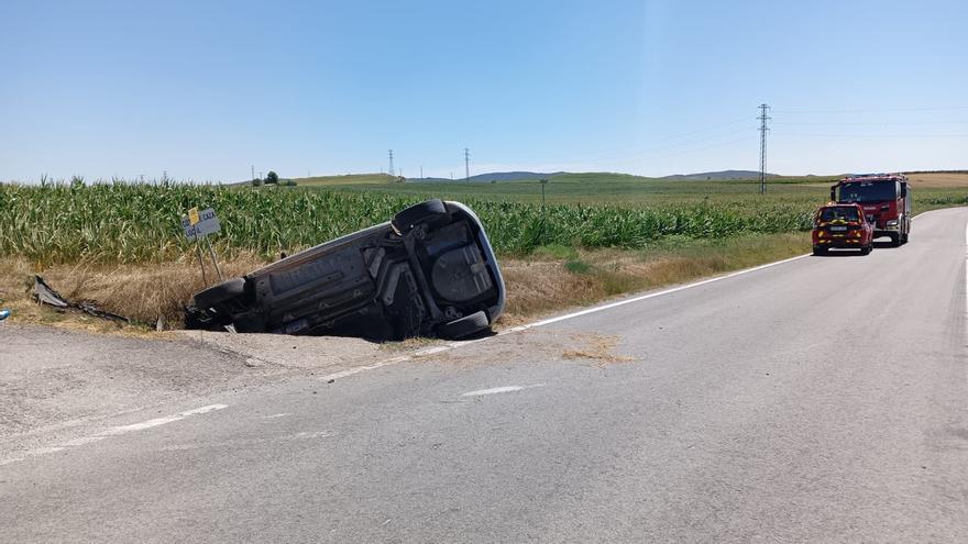 Un varón de 39 años, trasladado al HUN tras sufrir un accidente de tráfico en la NA-6020