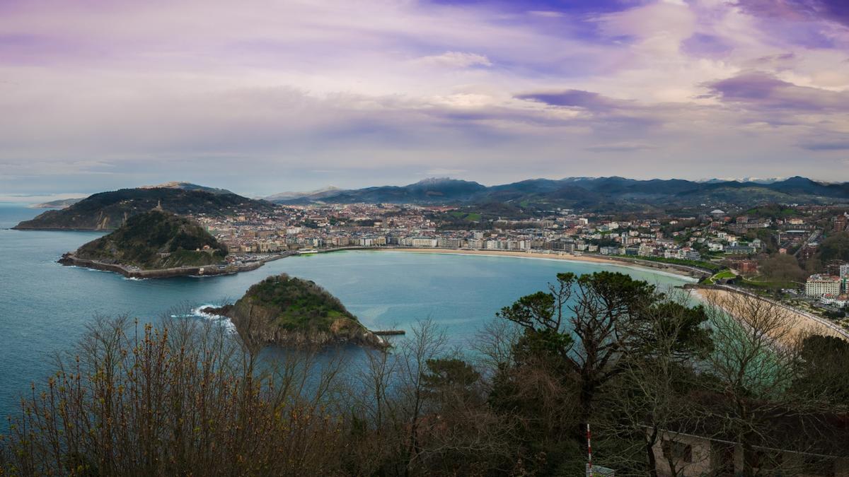 Vista panorámica de Donostia