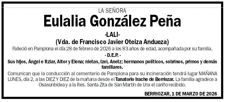 Eulalia González Peña