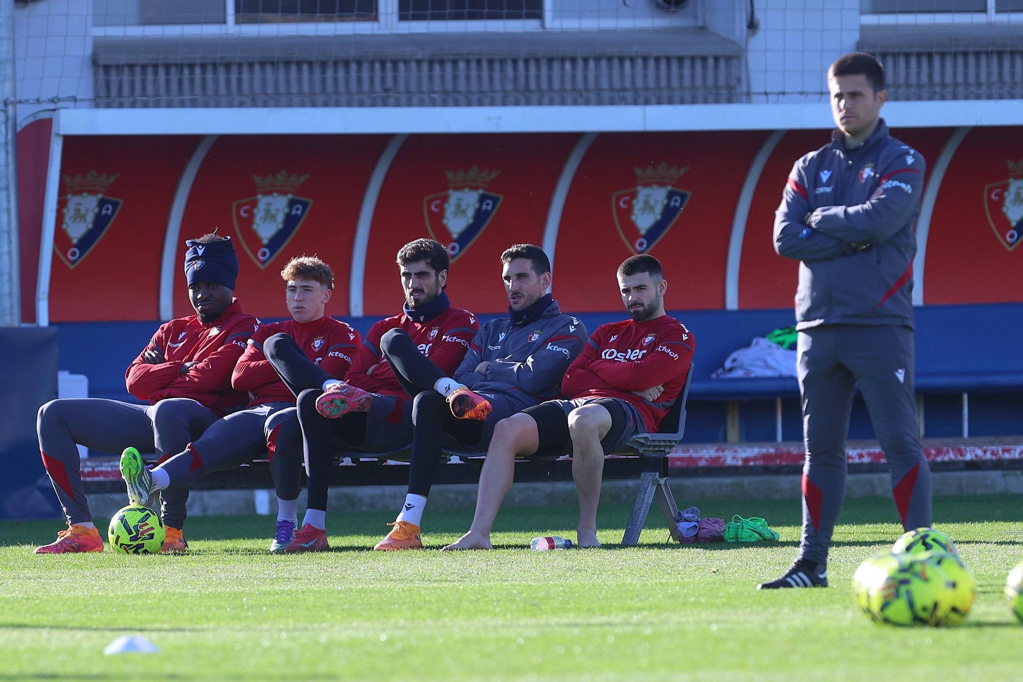 Fotos del entrenamiento de Osasuna de este martes 9 de diciembre