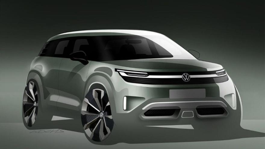 El Grupo VW ha difundido un boceto del eléctrico ID. Cross que fabricará la factoría de Landaben