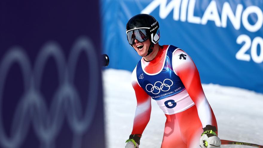 El suizo Von Allmen, primer campeón olímpico de los Juegos de Milán-Cortina