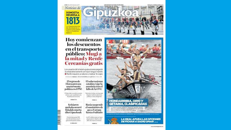 Portada del 1 de septiembre
