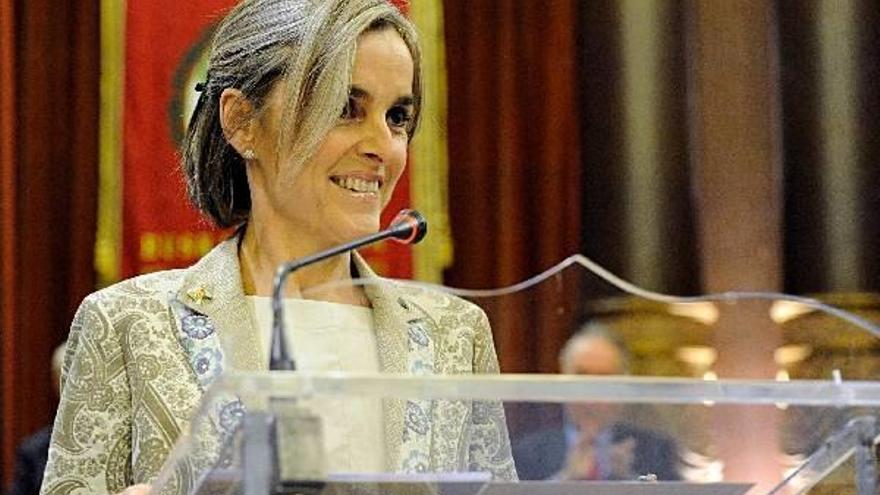 Acto de ingreso de Lourdes Oñederra en la Real Academia de la Lengua Vasca, Euskaltzaindia.