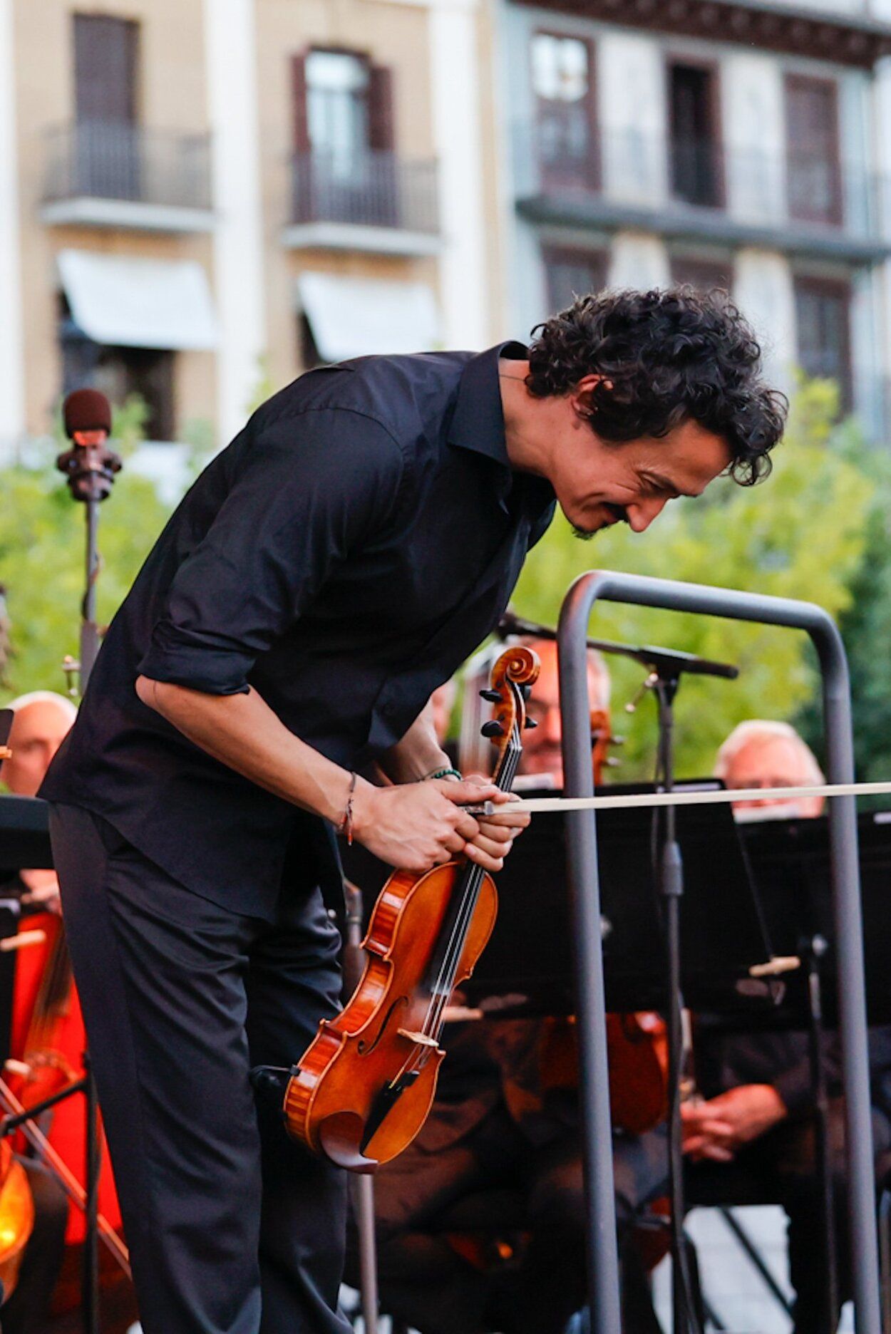 Fotos del concierto de la Orquesta Sinfónica de Navarra en la Plaza del Castillo