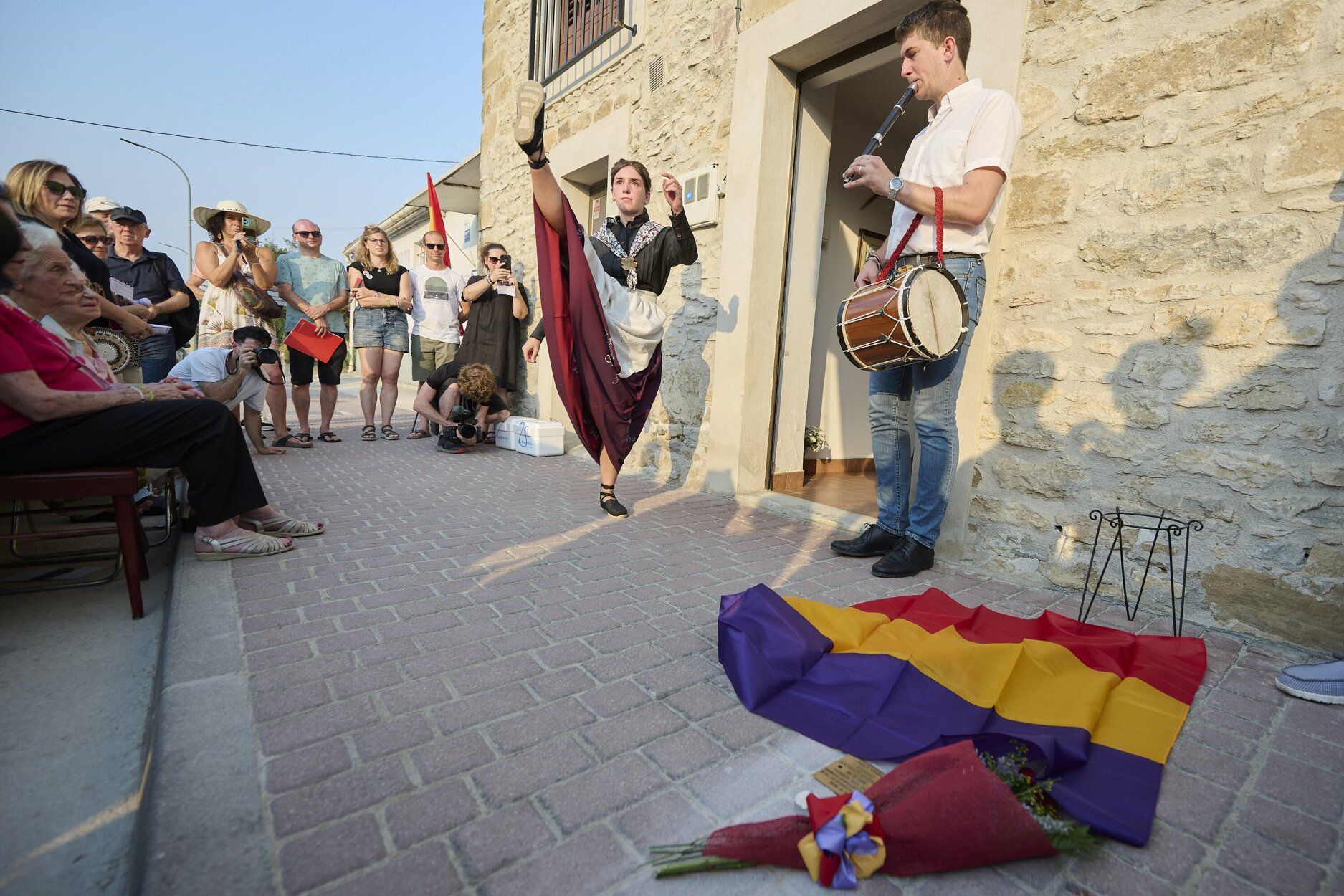 Homenaje en recuerdo de Rufino Azcárate en Tiebas