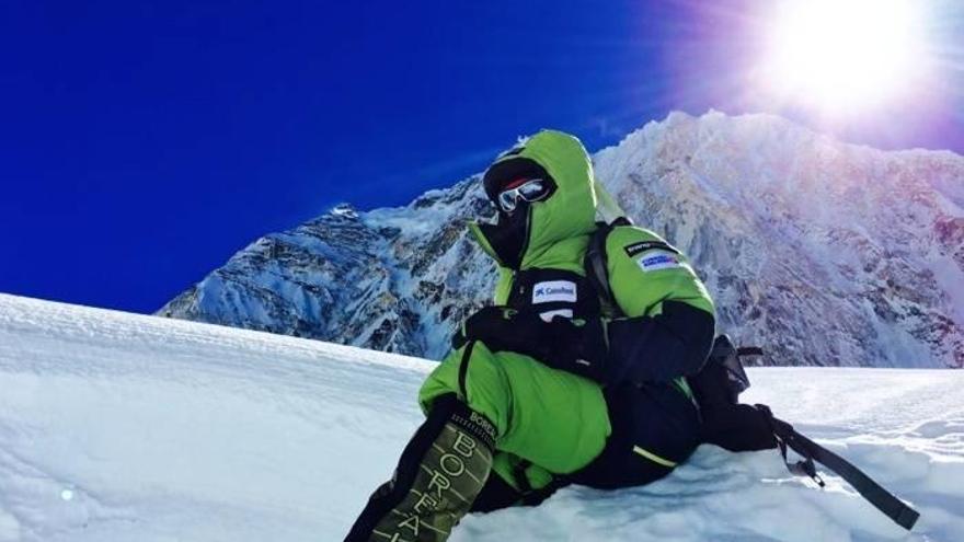 Alex Txikon en el Everest.