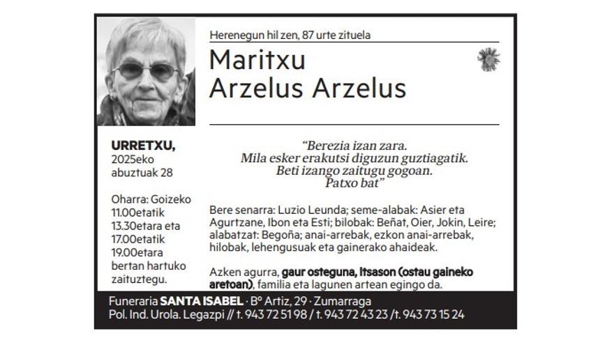 Maritxu Arzelus Arzelus