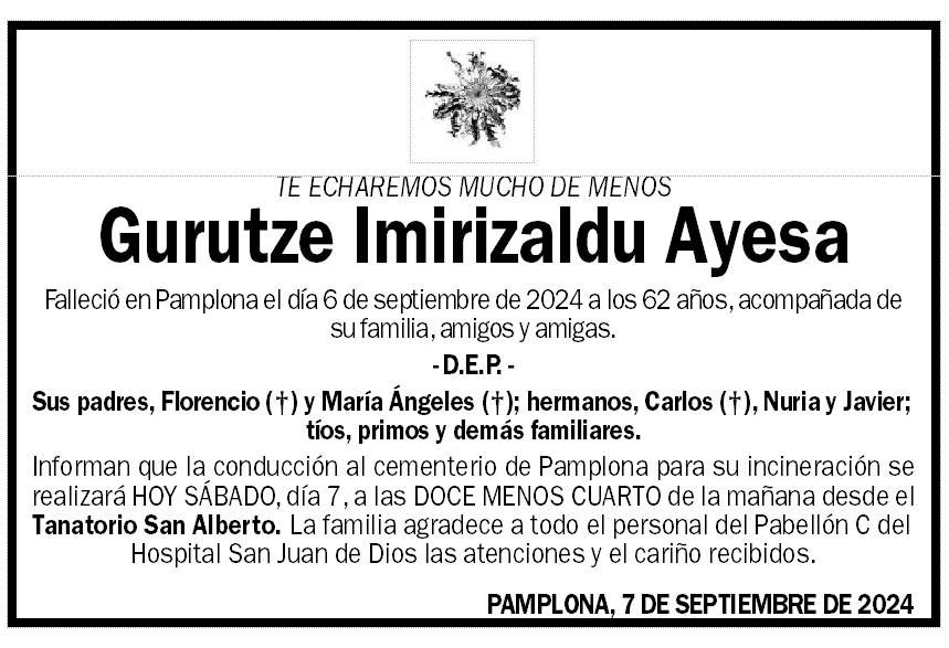 Gurutze Imirizaldu Ayesa