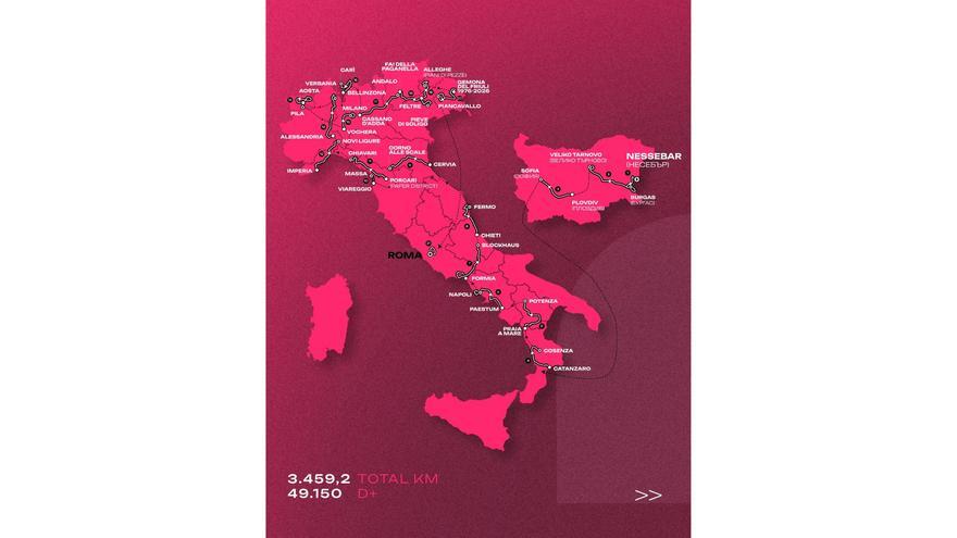El Giro, de Bulgaria a Roma, pasando por Milán 4 años después