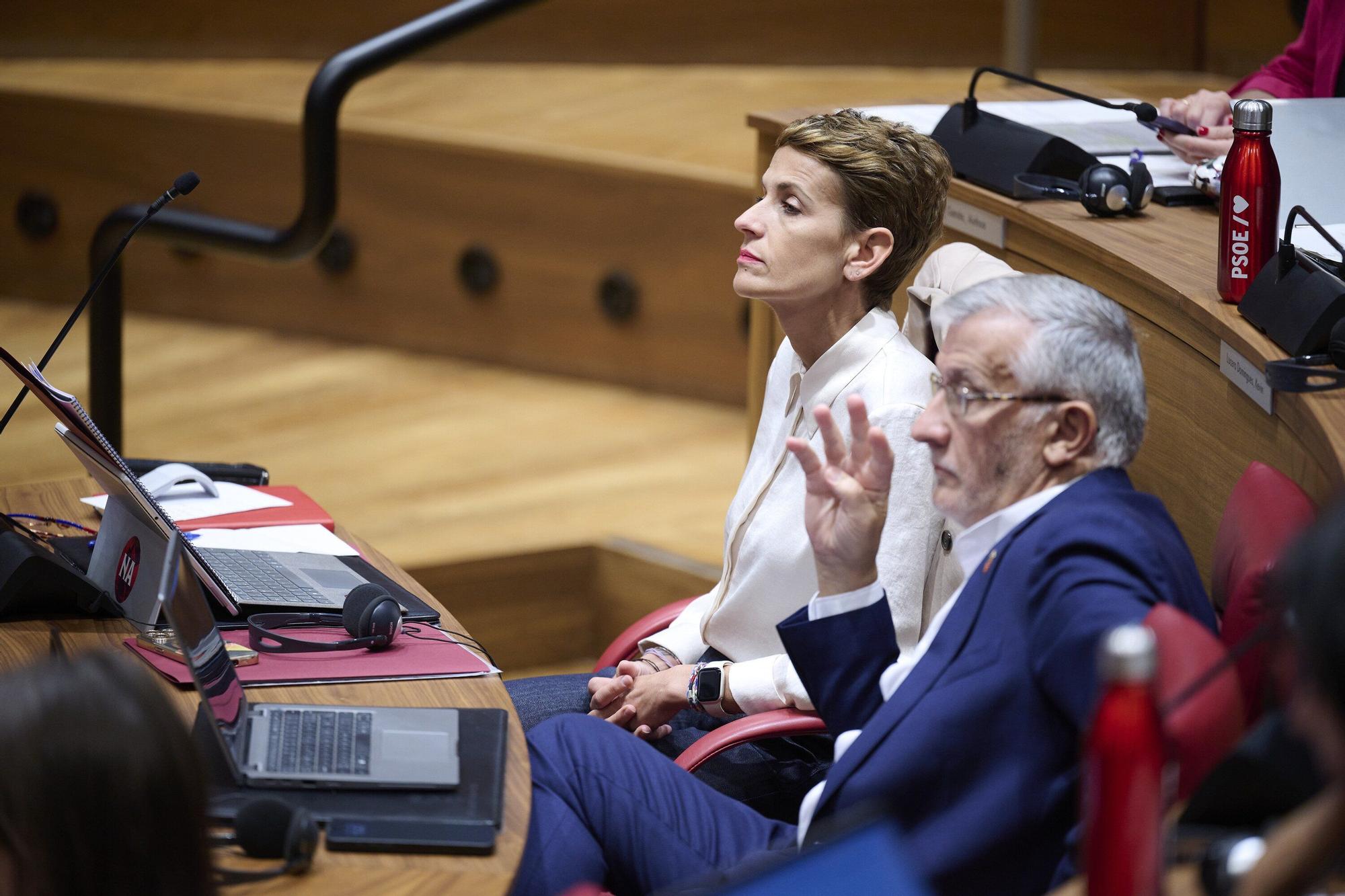 Fotos del pleno del Parlamento de Navarra (jueves 25 de septiembre de 2025)
