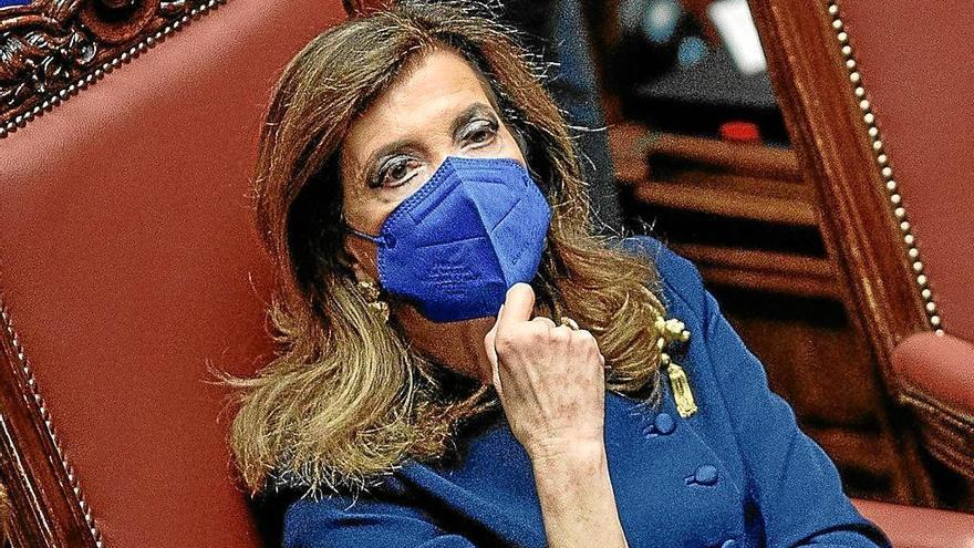 Elisabetta Alberti Casellati, presidenta del Senado y candidata propuesta por la derecha. Foto: Efe