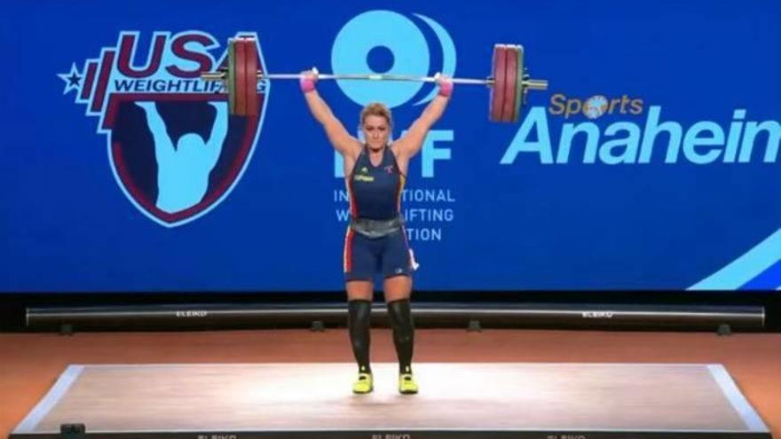 Lydia Valentín, oros de tres en tres