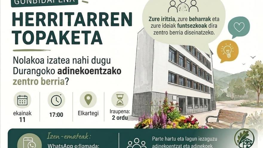 Durangok Herritarren Topaketa antolatuko du ostegunean