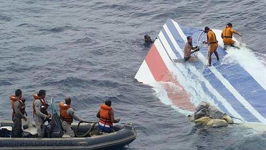 Imagen del siniestro de Air France ocurrido en 2009.