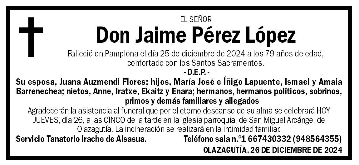 Jaime Pérez López
