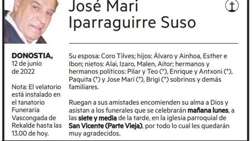José Mari Iparraguirre Suso