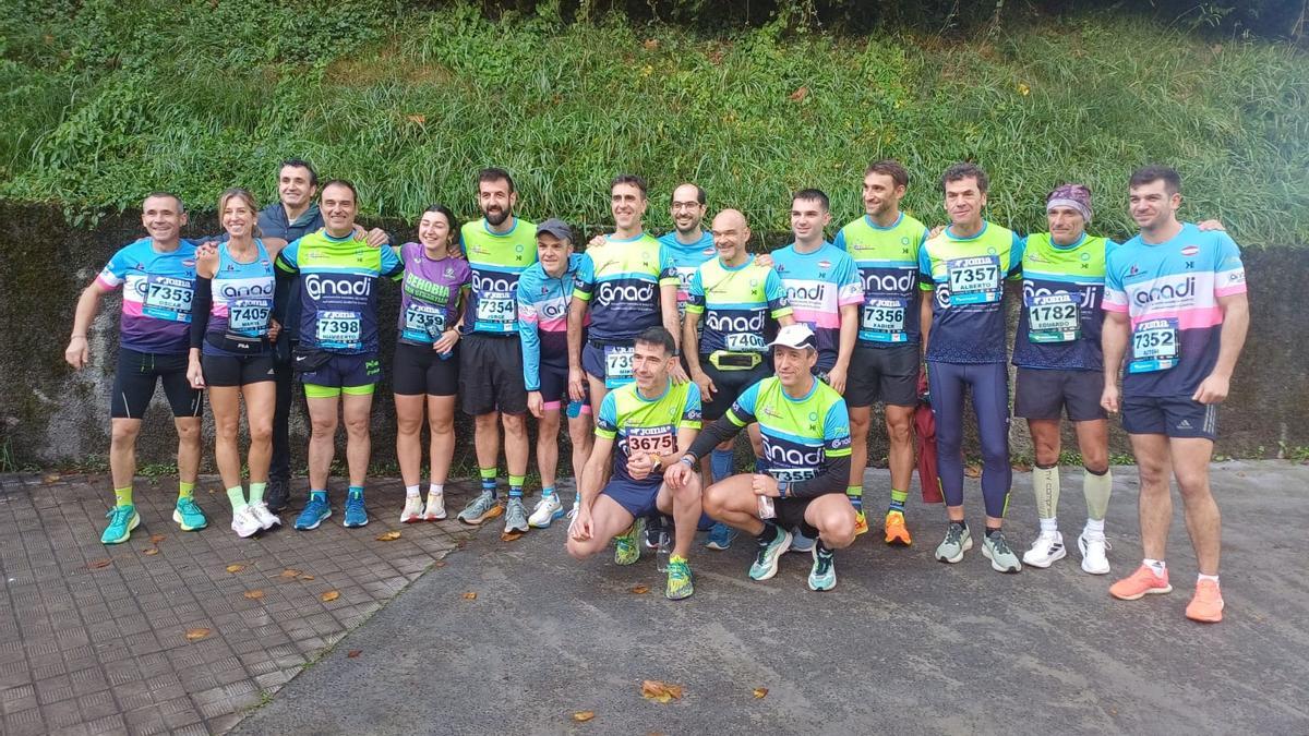 ANADI, en la Behobia.