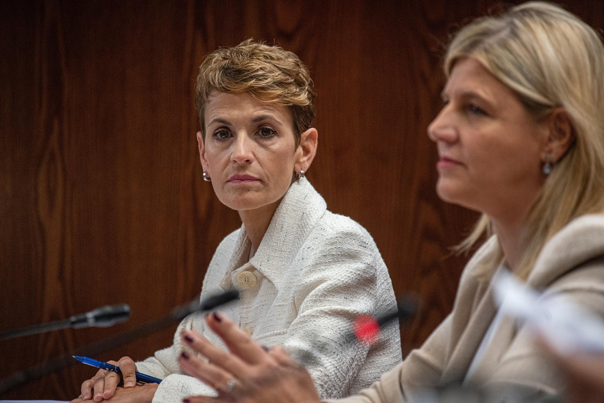 María Chivite comparece en el Senado en la comisión de investigación del 'caso Koldo'