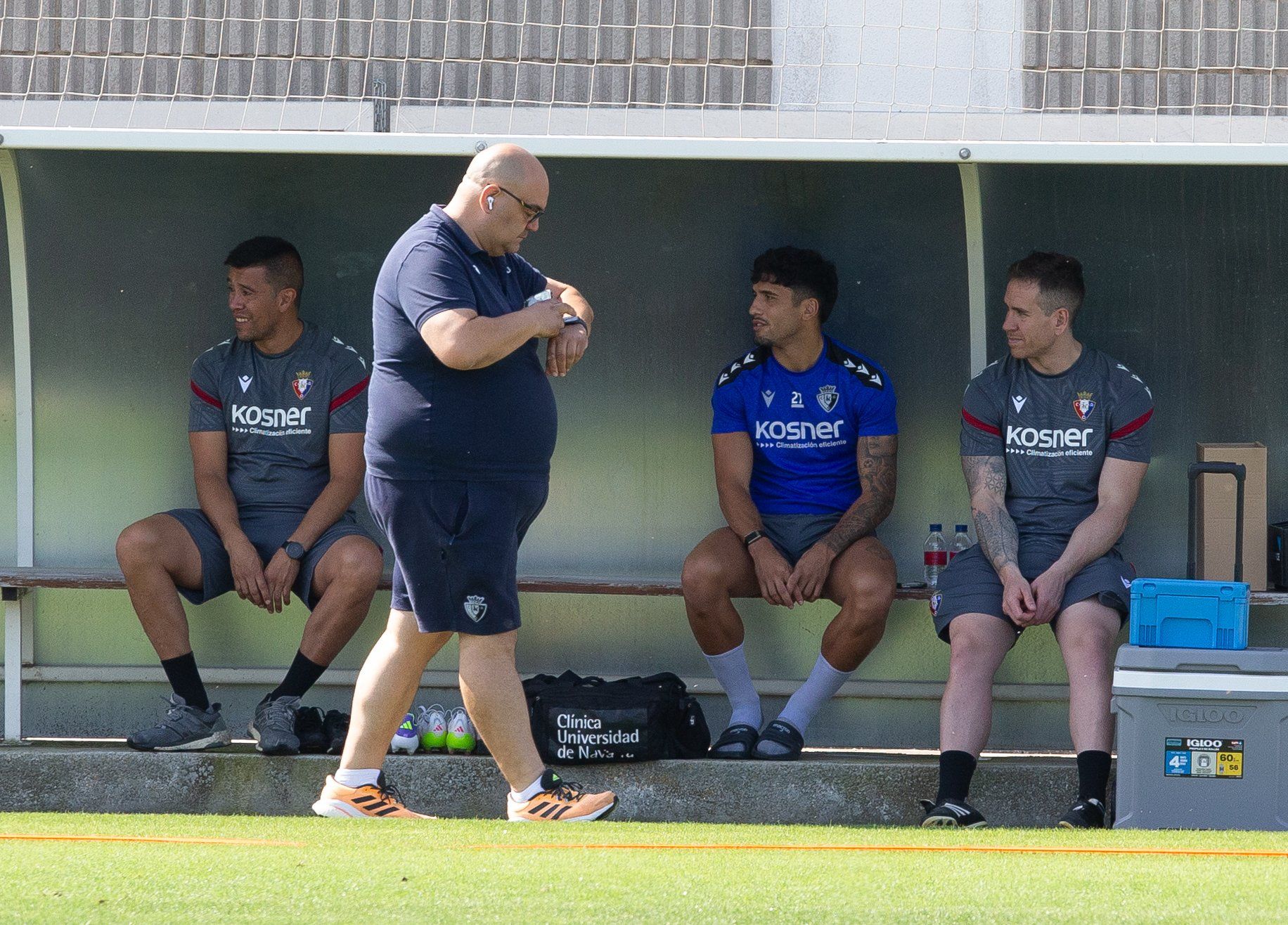Fotos del entrenamiento de Osasuna en Tajonar del lunes 4 de agosto