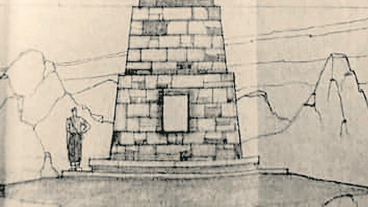 Proyecto para la construcción de la cruz en Saibi.