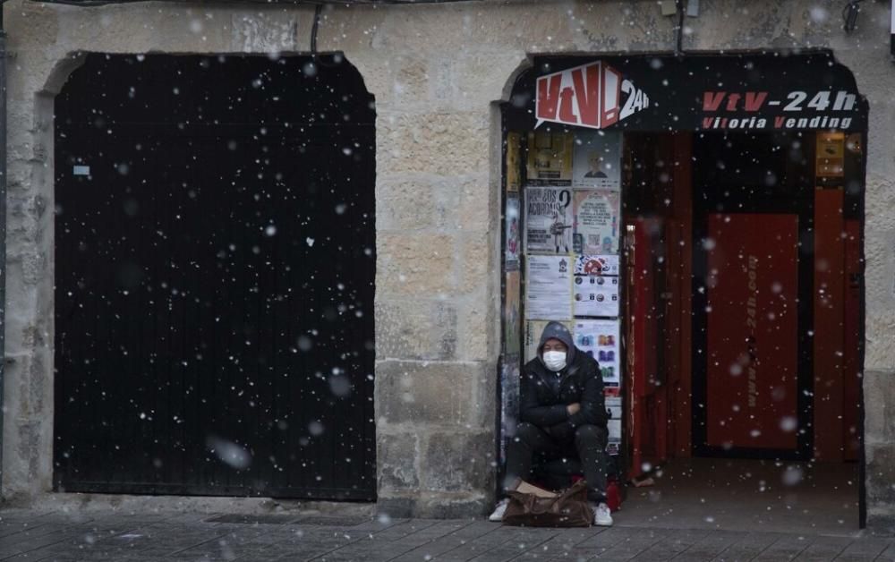 Nieva en Vitoria