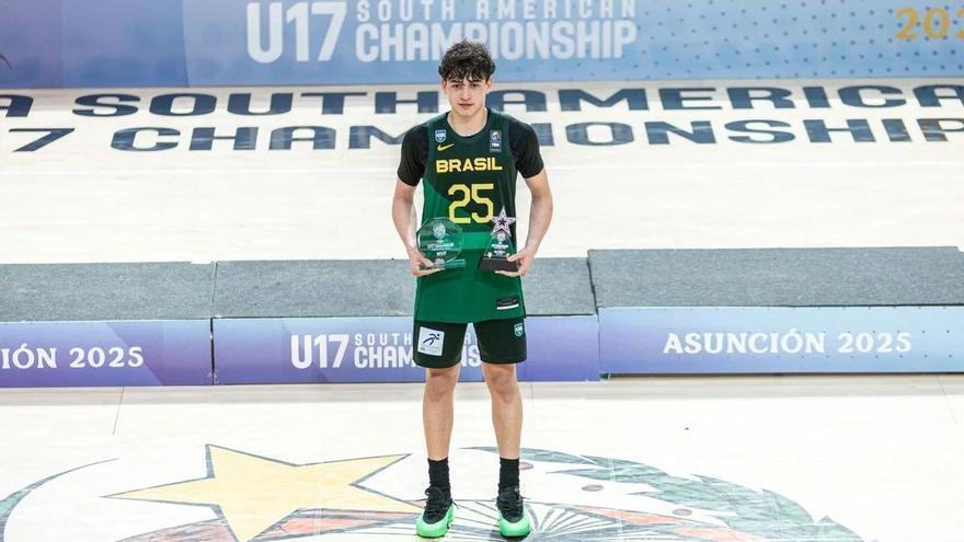 El canterano baskonista Pedro Souza deslumbra en el Sudamericano