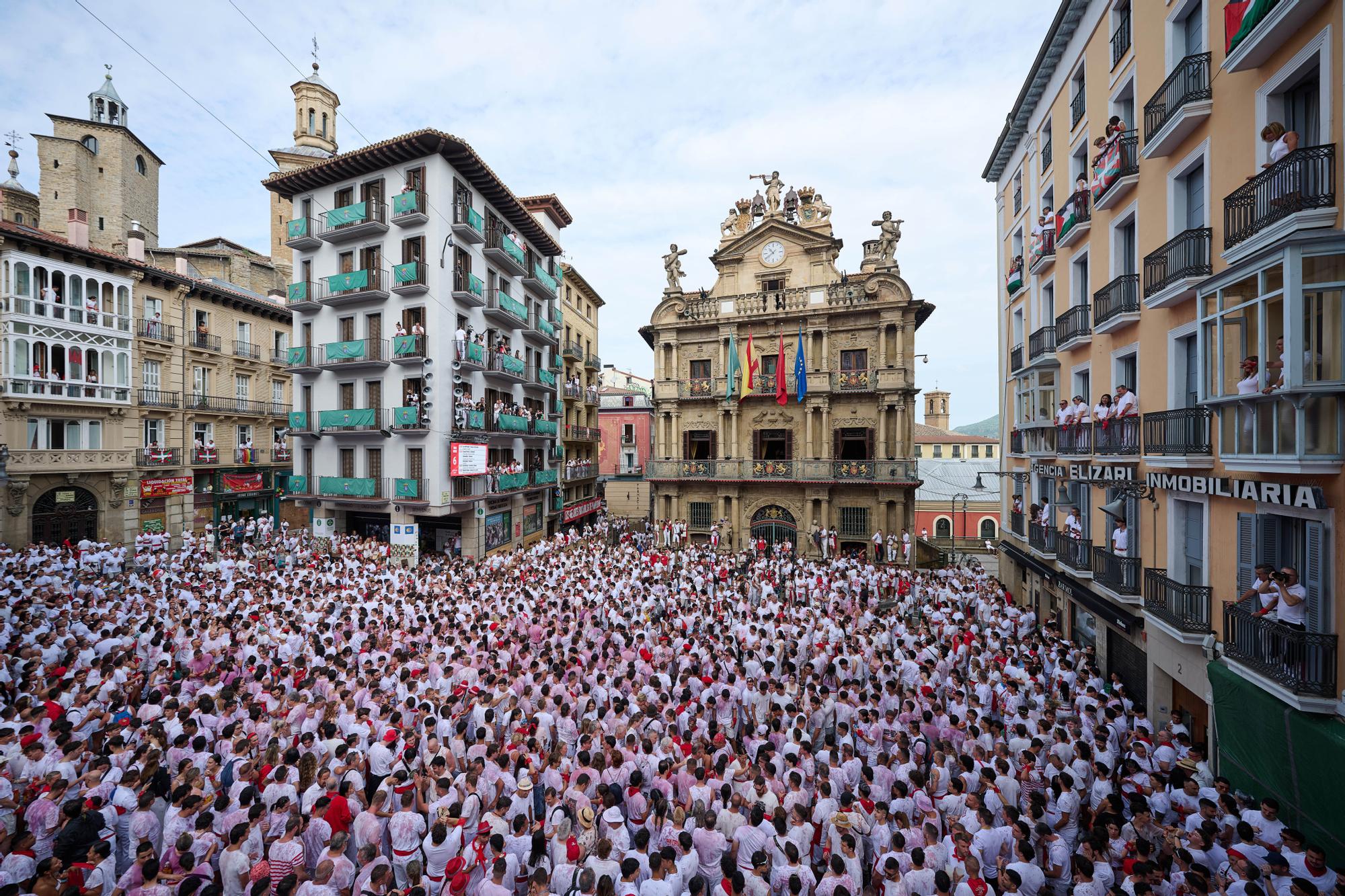 San Fermín 2025 | Momentos previos al lanzamiento del Chupinazo