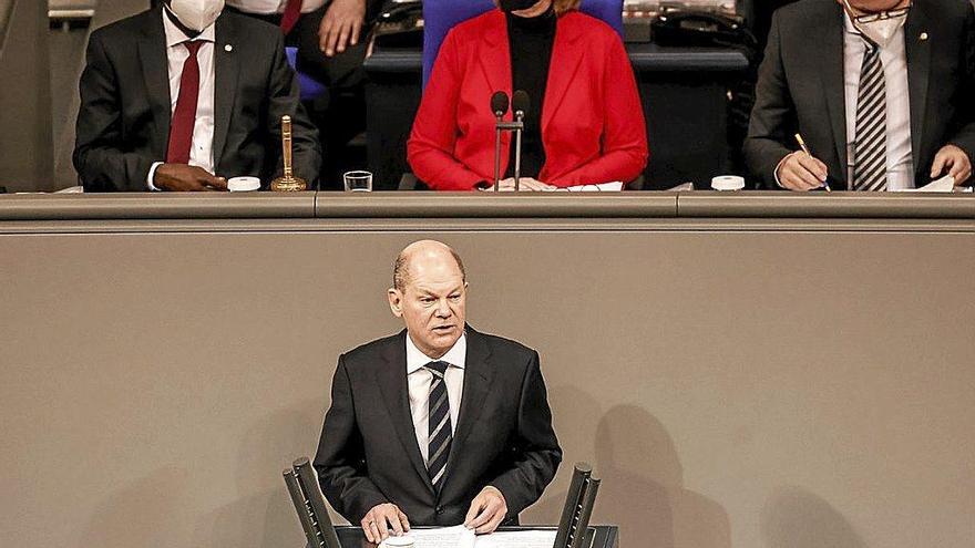 Scholz  da su palabra en favor de la unidad y soberanía de Europa