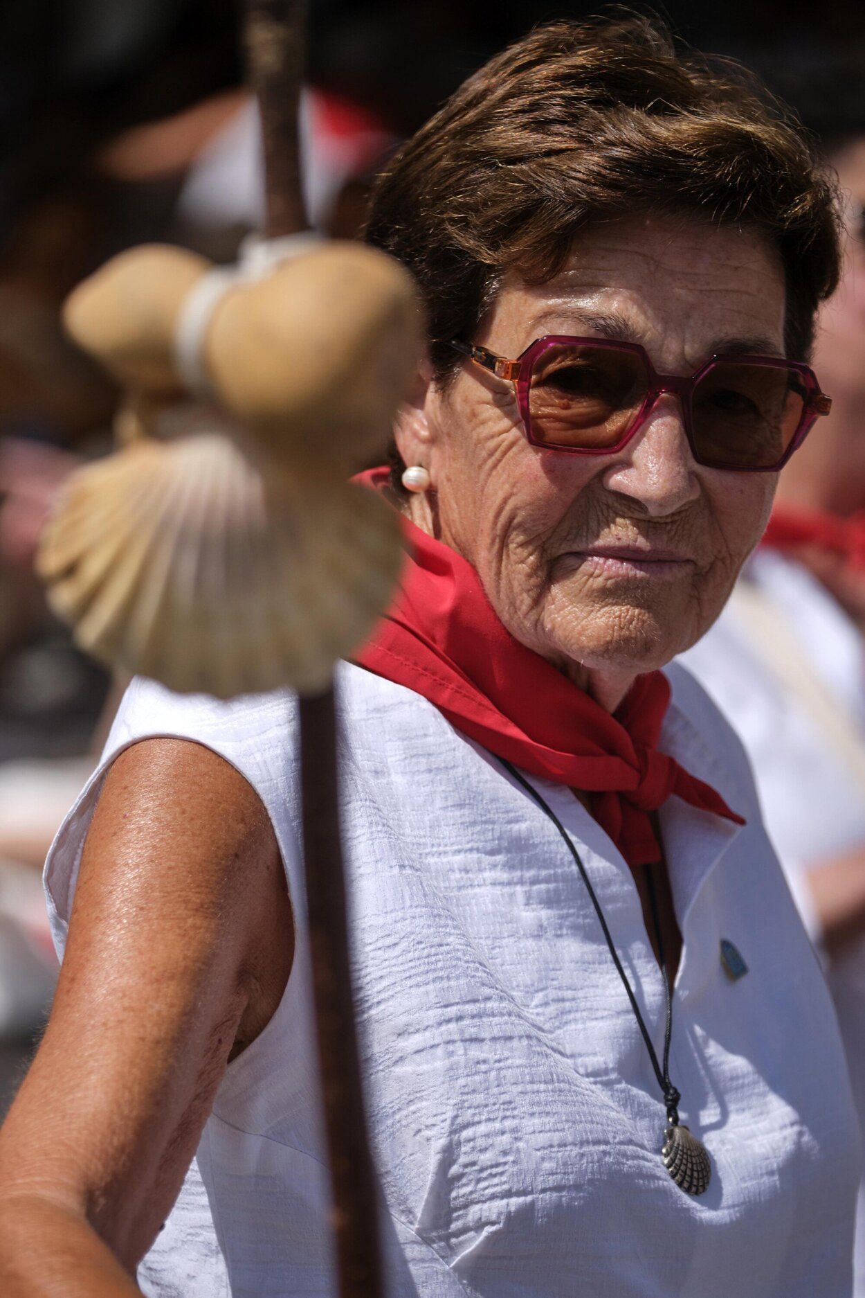 Fotos de la procesión y la pañuelada de este domingo en fiestas de Estella-Lizarra